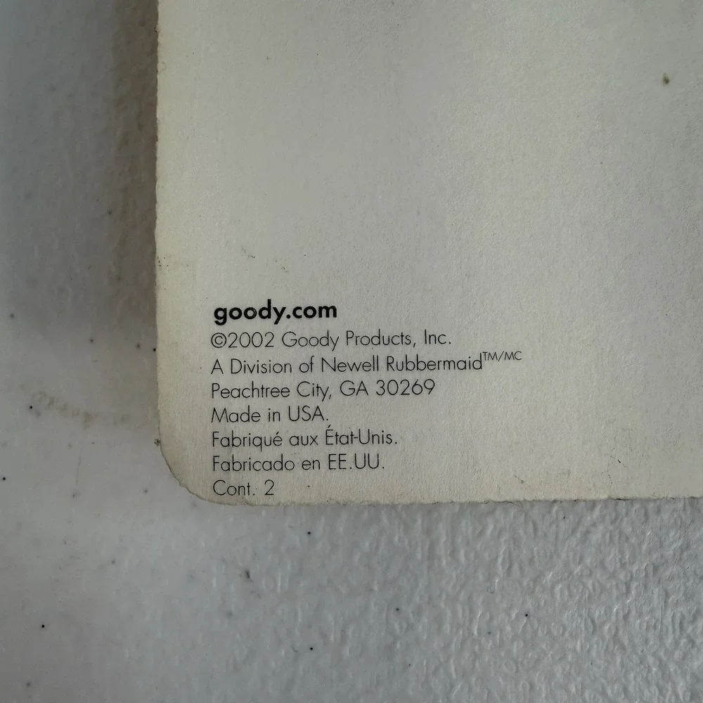 Vtg GOODY Super Comb And Small Handle Pick Lift #58122‎ 2002 Blue White NEW